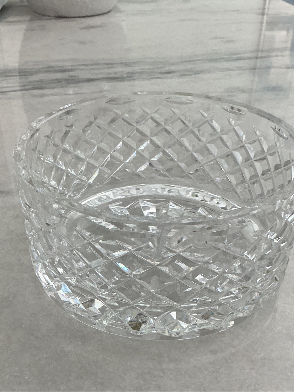 Waterford Crystal Clear Cut Glass Decorative Bowl